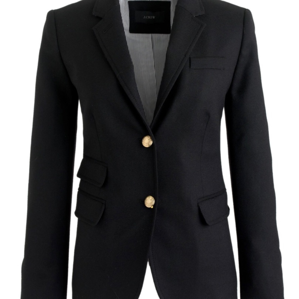 J.Crew Schoolboy blazer black sz 2